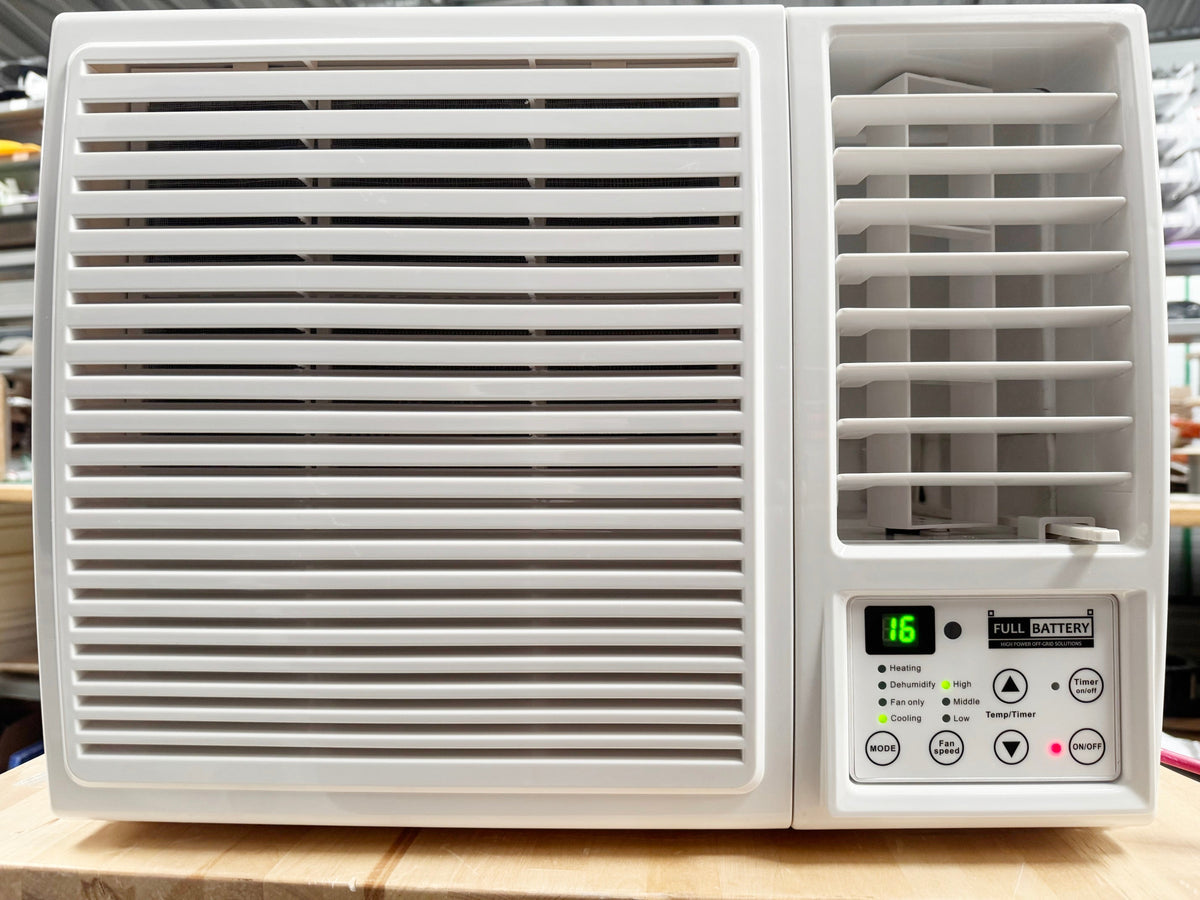 24V DC Window Air Conditioner & Heat Pump — Battery/Solar Direct
