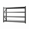 5 Sets Garage Storage Shelves,73"H*48"W*22.4"D Heavy Duty 4-Tier Metal Shelving Unit with Adjustable Shelves Industrial Garage Shelving for Garage Organization & Warehouse Storage