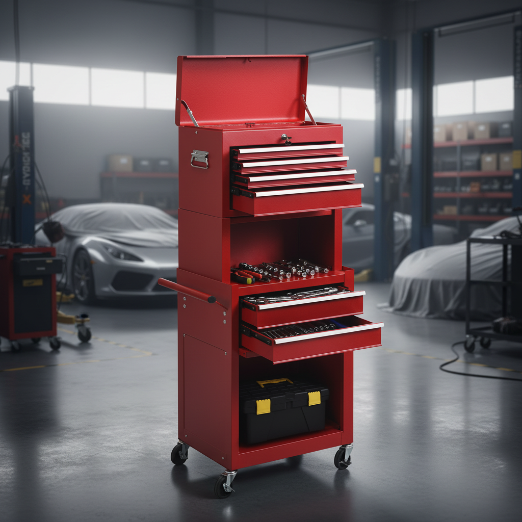6 Drawers Tool Chest with Heightening Cabinet