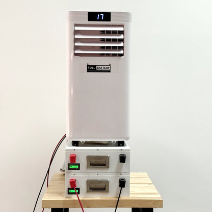 24V Pure DC Portable, Battery/Solar Air Conditioner & Heater (heat pump, 12,000 BTU/h)
