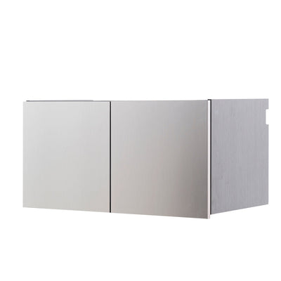 Nova Series Wood Wall Mounted Garage Cabinet in Metallic