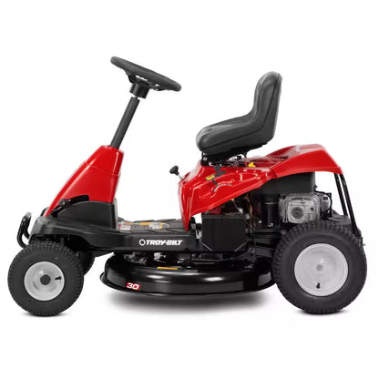 30 In. 10.5 HP Briggs and Stratton Engine 6-Speed Manual Drive Gas Rear Engine Riding Mower with Mulch Kit Included
