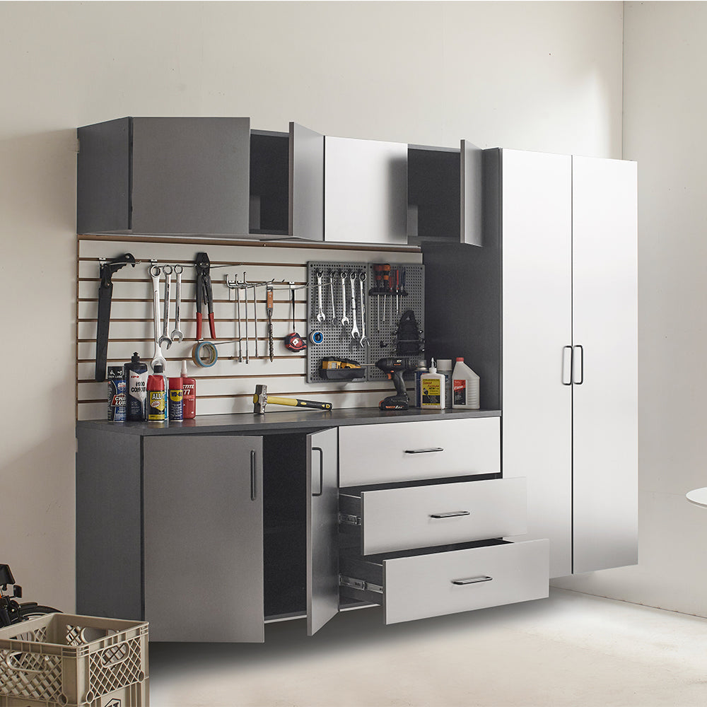 Astro Series 96 in. W x 79 in. H x 20 in. D Garage Cabinet Set B