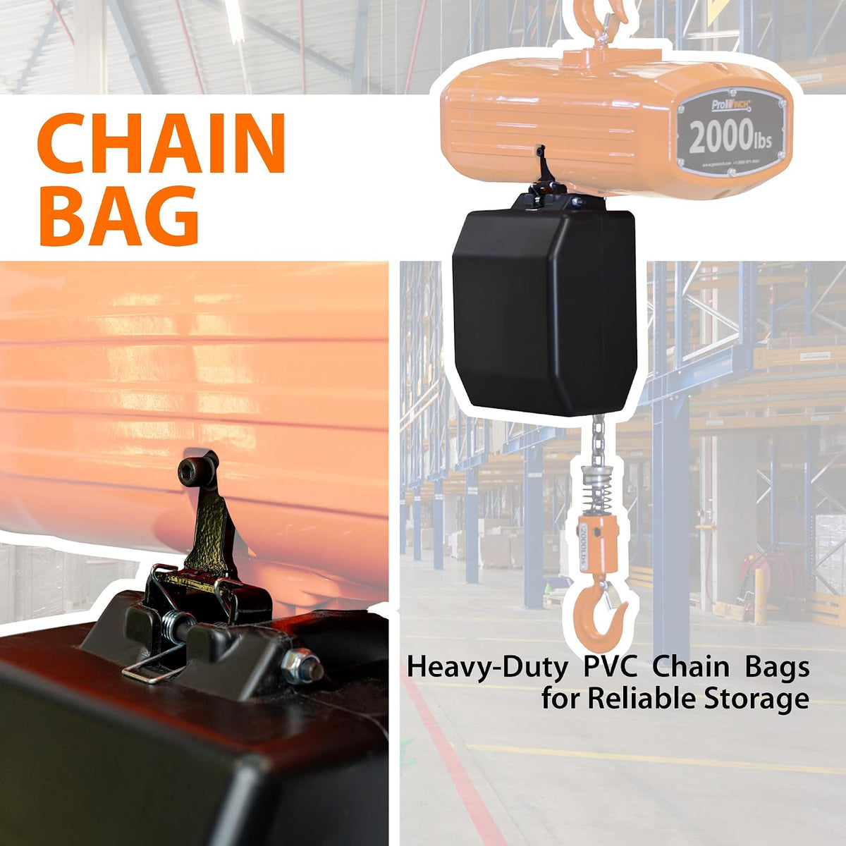 Portable Electric Hoist - 2000 Lbs Electric Chain Hoist with Wireless Remote Control, 20 Ft Lifting Height, Single-Phase Dual Voltage 110~120V / 220~240V, G100 Chain, Overhead Crane, 1 Speed