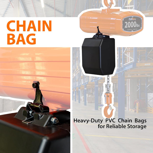 Prowinch 2,000 lb Electric Chain Hoist with Wireless Control, 20 ft Lift