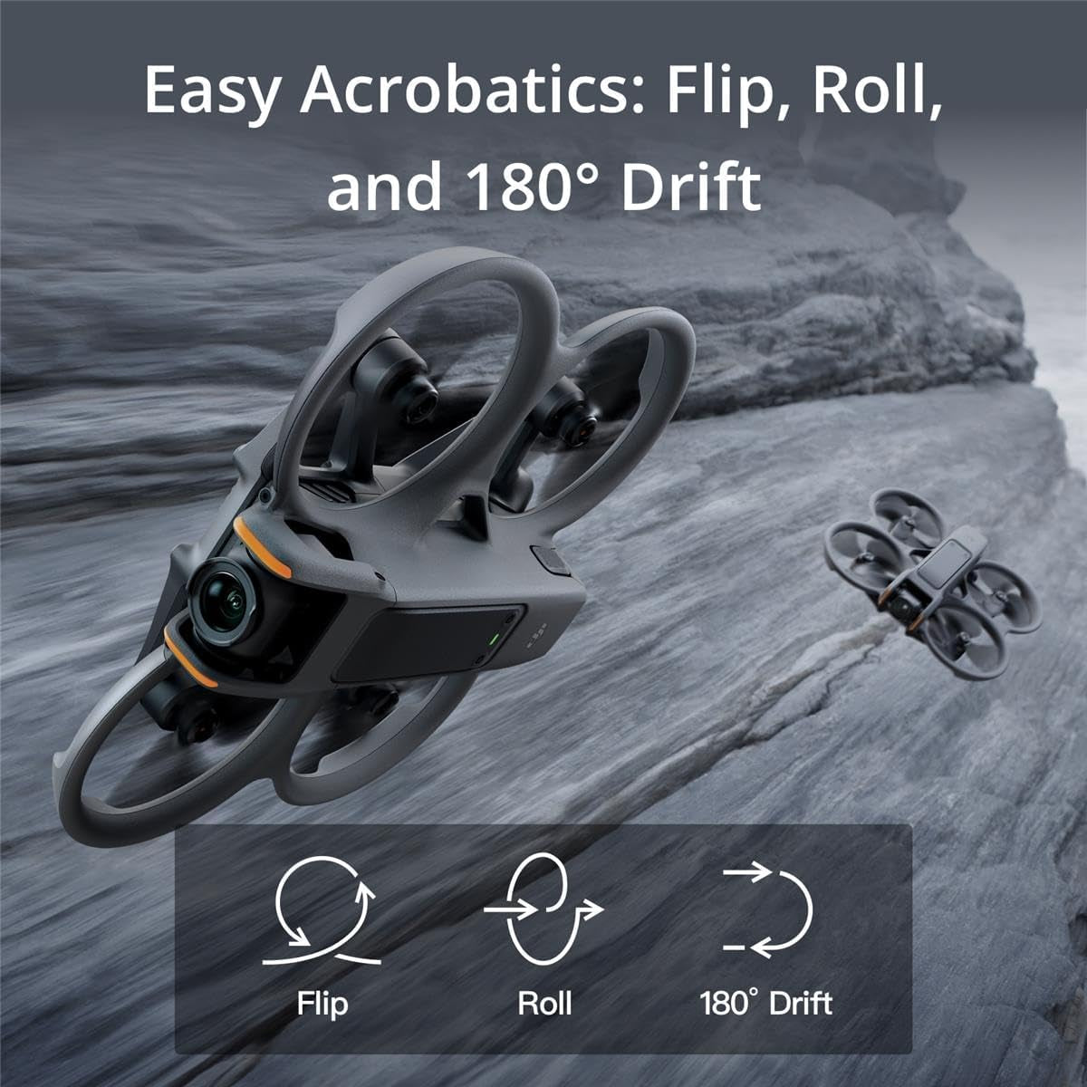 DJI Avata 2 Fly More Combo (3 Batteries) FPV Drone with Camera 4K, One-Push Acrobatics, Propeller Guard, 155 FOV, Camera Drone, Goggles 3 & RC Motion 3 + SD Card & Landing Pad,Gray,Beginner-Friendly
