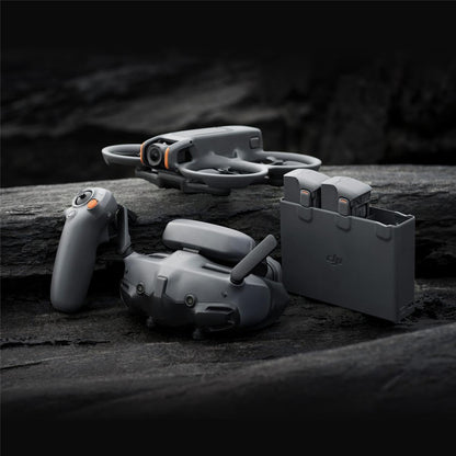 DJI Avata 2 Fly More Combo (3 Batteries) FPV Drone with Camera 4K, One-Push Acrobatics, Propeller Guard, 155 FOV, Camera Drone, Goggles 3 & RC Motion 3 + SD Card & Landing Pad,Gray,Beginner-Friendly
