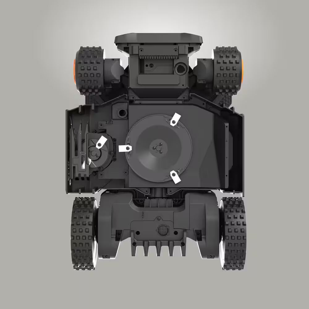 Landroid Vision Cloud 9 In. 4WD Robot Lawn Mower (1 Acre) RTK GPS plus VSLAM Vision AI with Cut to Edge Trimmer