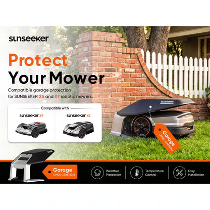 X5 AWD Wireless 8 In. Robot Lawn Mower for 0.5 Acre, No Boundary Wire, RTK plus Vision, AI Obstacle Avoidance