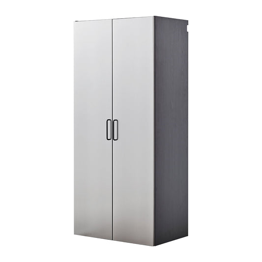 Astro Tall Wall-Mounted Garage Cabinet, Metallic Gray