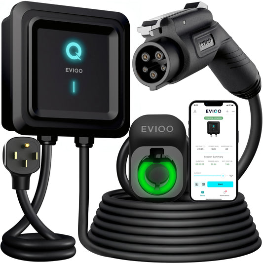 EVIQO J1772 Level 2 EV Charger, 40A, 240V, NEMA 14-50
