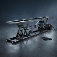 Car Lift, 7,000 Lbs. Capacity Portable Car Lift, 26.8 In. Max. Height, Carbon Steel Truck Lift with 120-Volt Power Unit — Studio Shot