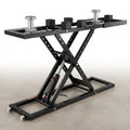 Portable Car Lift Engineered for Heavy Duty Use, 7000 Lb Capacity, 26.8 In Max Height, Carbon Steel Construction