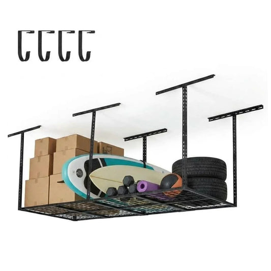Acekool 3 × 8-ft Overhead Garage Storage Rack, 600-lb Capacity