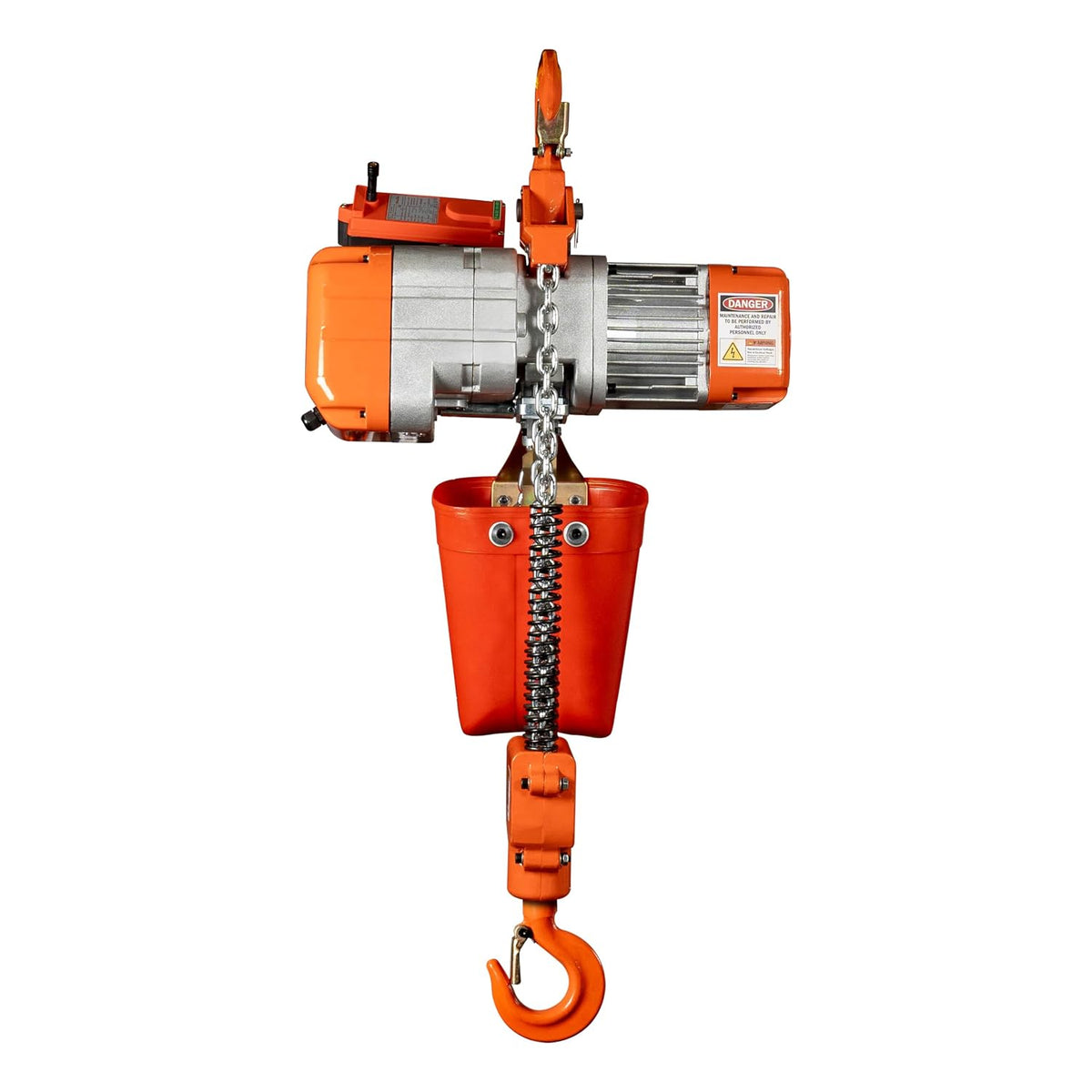 2200 Lbs 1 Ton Electric Chain Hoist with Remote Control 110V- 20 Ft Lifting Height, 1 Speed, Single Phase with G80 Chain, H2 Duty for Overhead Crane, Warehouse