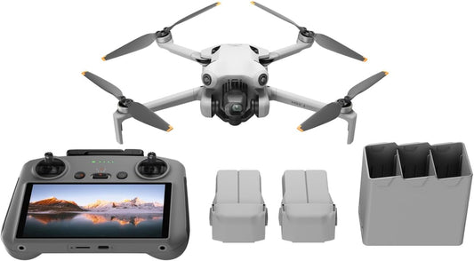 DJI Mini 4 Pro Fly More Combo plus with DJI RC 2, Drones with Camera for Adults 4K, 3 Intelligent Flight Battery plus for up to 135 Mins Flight Time, Smart Return to Home, Drone for Beginners