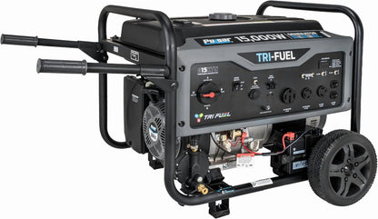 15,000W Tri-Fuel Portable Generator 550Cc Engine with Electric Start, G15KTN