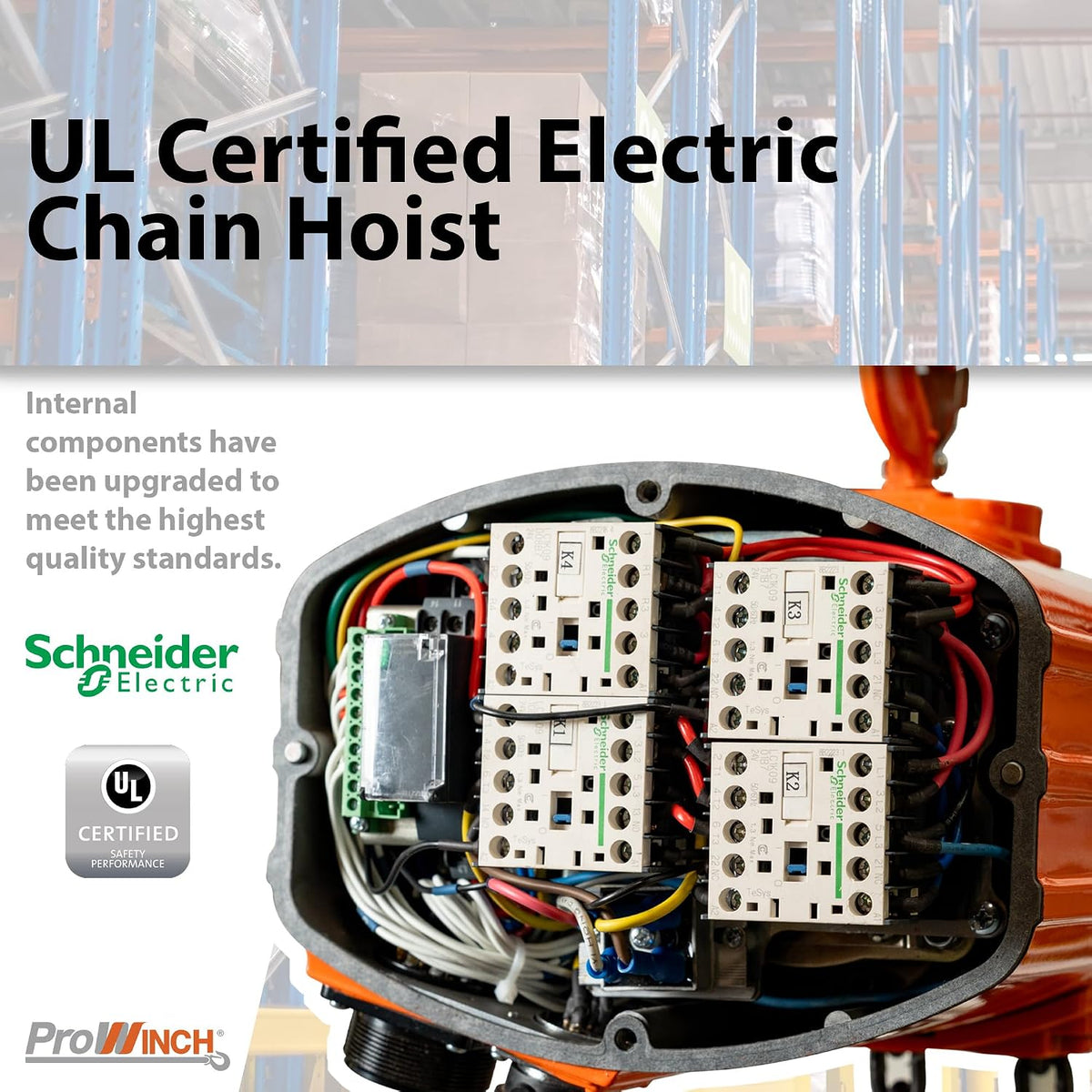 Portable Electric Hoist - 2000 Lbs Electric Chain Hoist with Wireless Remote Control, 20 Ft Lifting Height, Single-Phase Dual Voltage 110~120V / 220~240V, G100 Chain, Overhead Crane, 1 Speed
