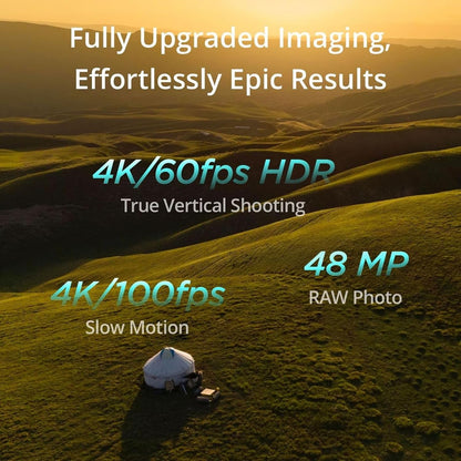 DJI Mini 4 Pro (DJI RC 2), Drones with Camera for Adults 4K, under 0.549 Lbs/249 G, 34 Mins Flight Time, 20Km Max Video Transmission Distance, Omnidirectional Vision Sensing, Mini Drone for Beginners