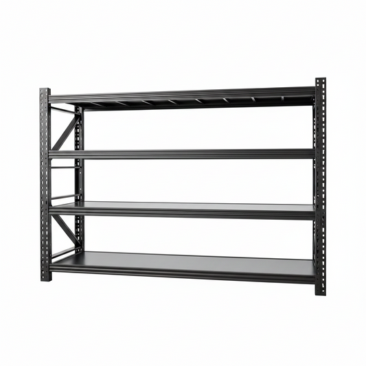 5 Sets Garage Storage Shelves,73"H*48"W*22.4"D Heavy Duty 4-Tier Metal Shelving Unit with Adjustable Shelves Industrial Garage Shelving for Garage Organization & Warehouse Storage